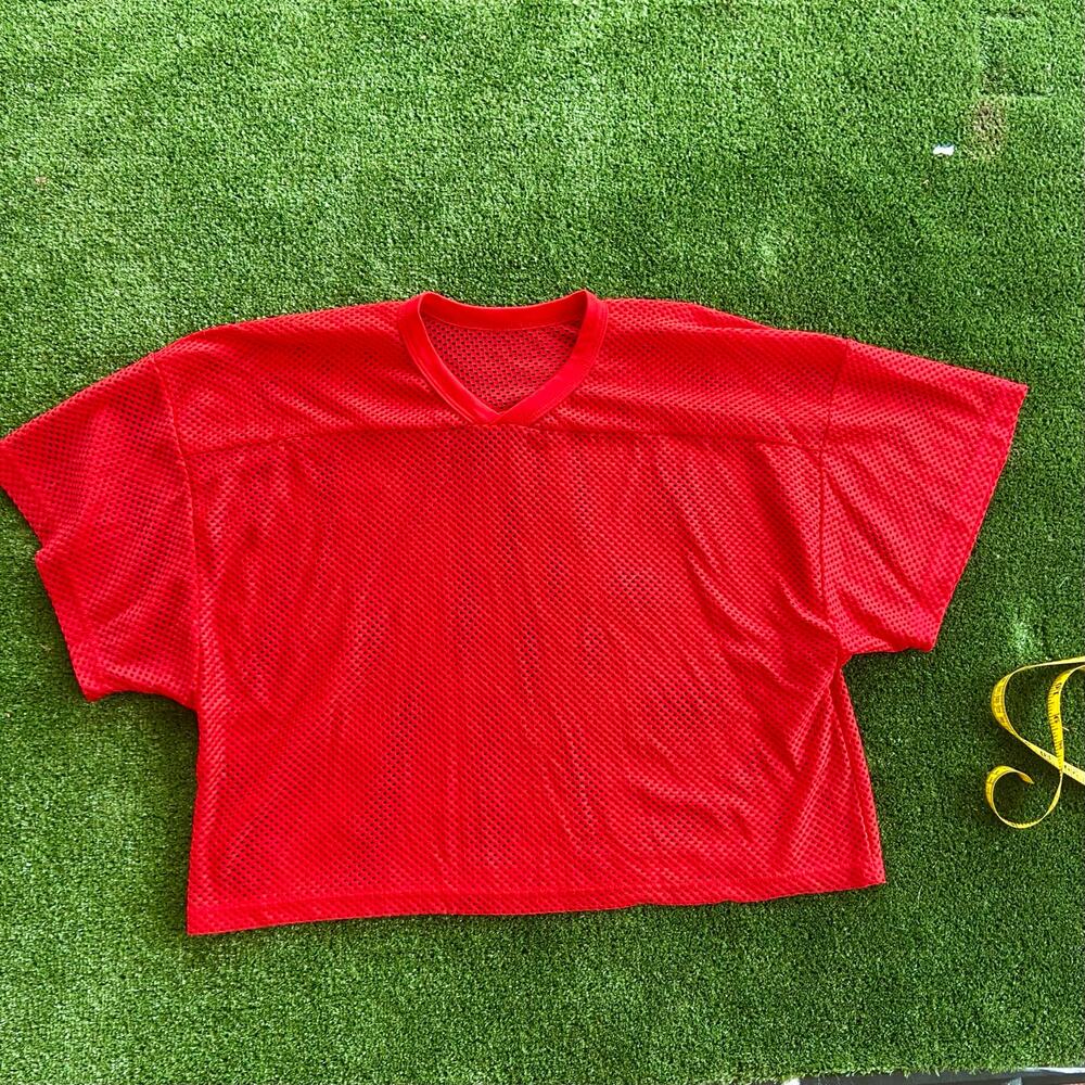 American Vintage Red Mesh Long Sleeve Tee